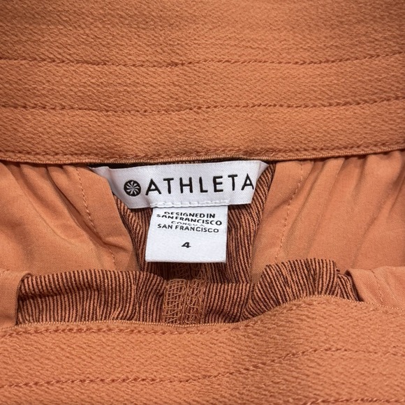Athleta‎ Women's Echo Short 5" Quick Drying Breathable Brown Burnt Orange Size 4 - Picture 4 of 8